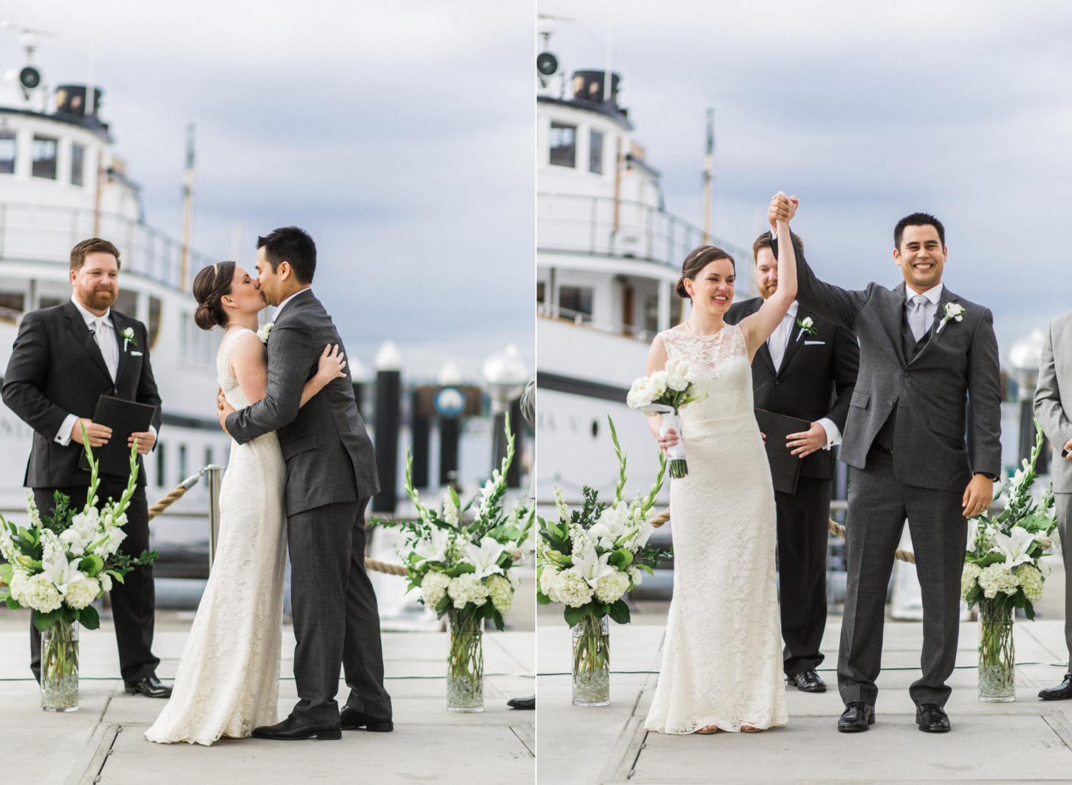 Seattle Museum of History and Industry Ceremony Wedding Photography