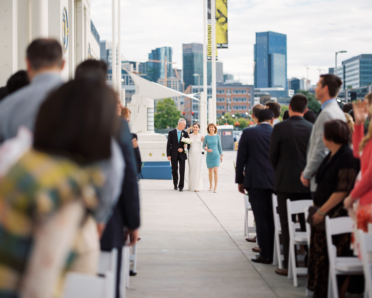 Seattle Museum of History and Industry Wedding Ceremony Photography