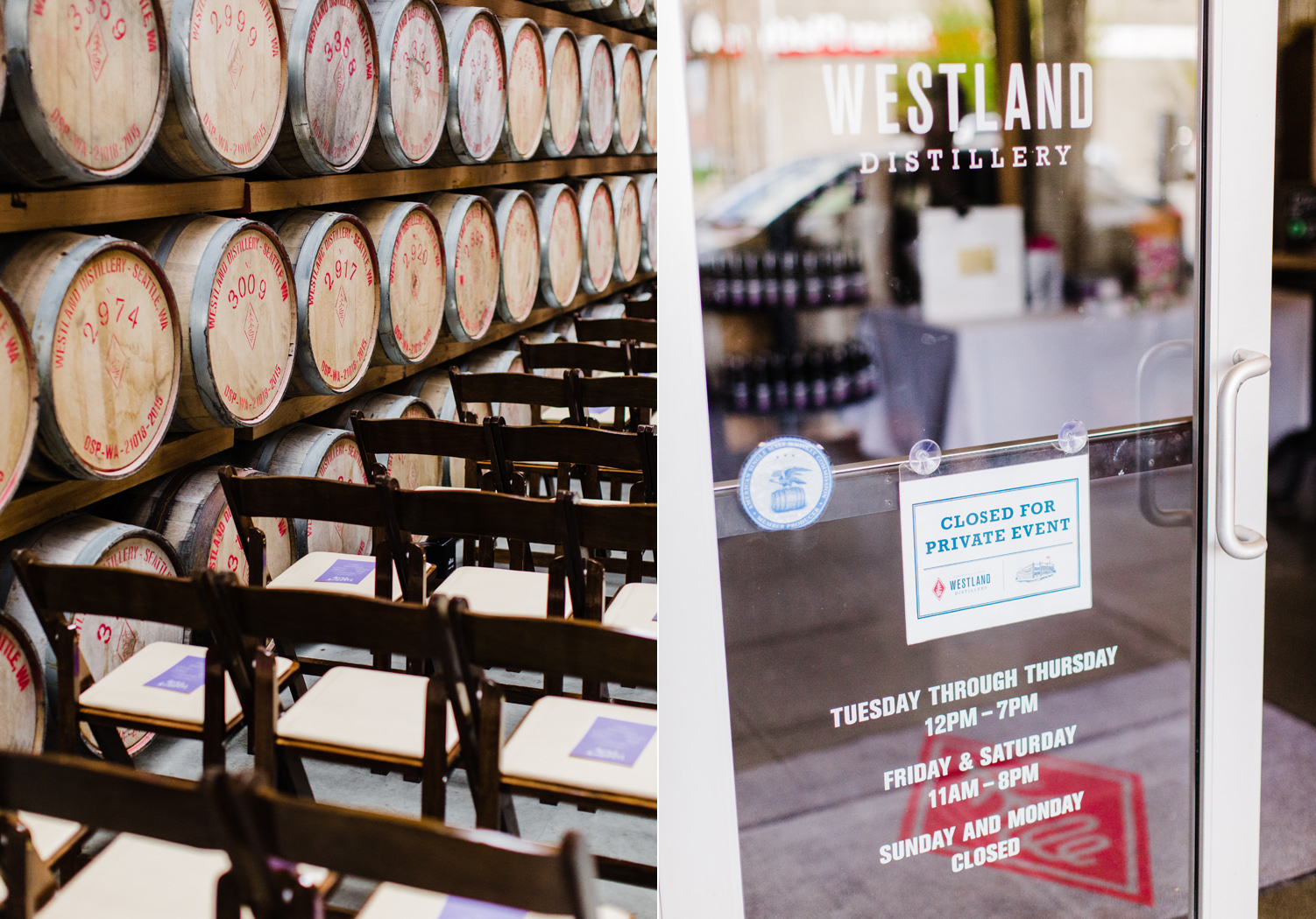 Westland Distillery Seattle SODO District Wedding Venue by Alexandra Knight Photography