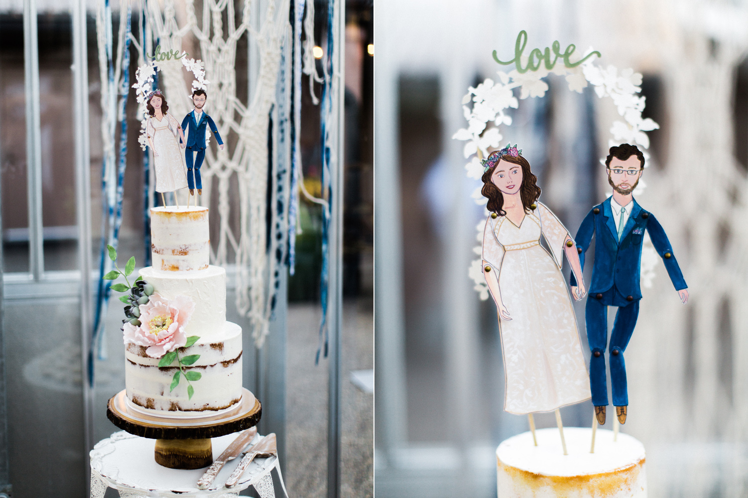 Wedding Cake at the University of Washington by Honey Crumb Cake Studio