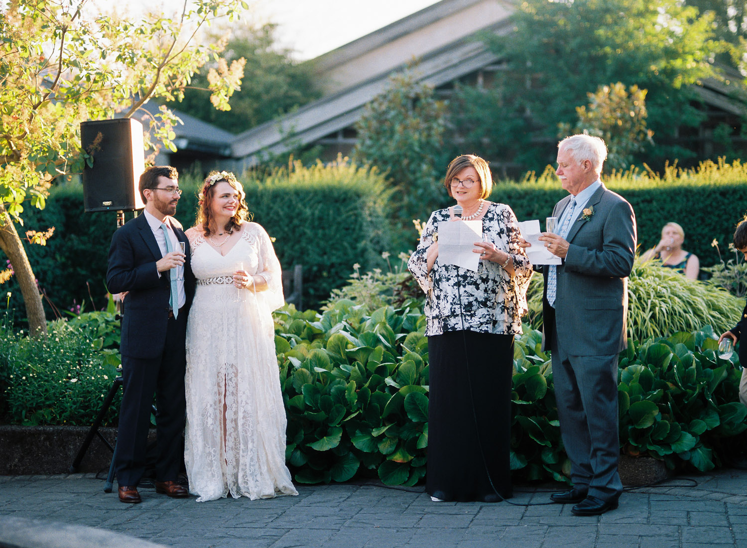 Seattle University of Washington Center for Urban Horticulture Boho Wedding Photography