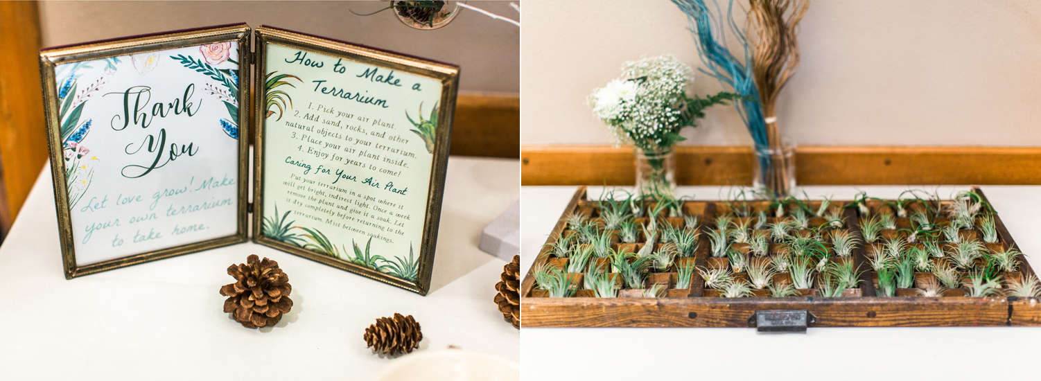 Wedding Favor Idea Make Your Own Terrarium Seattle Boho Wedding Photography