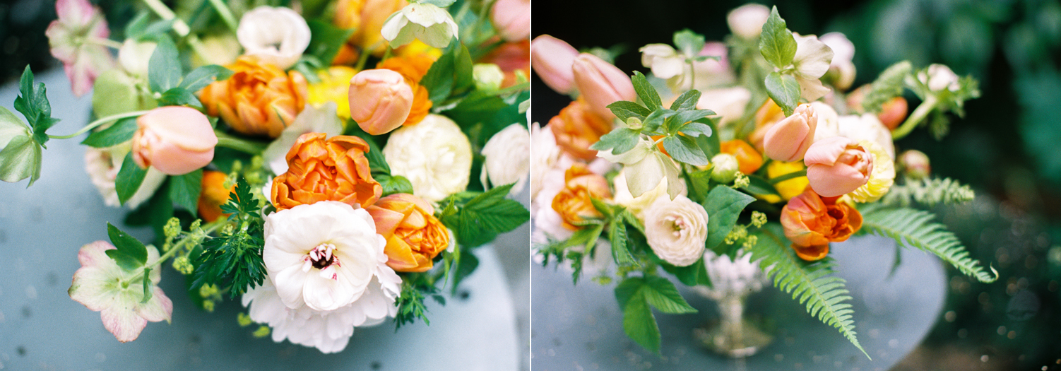 orange yellow and white compote flower arrangement seattle florist smashing petals.jpg