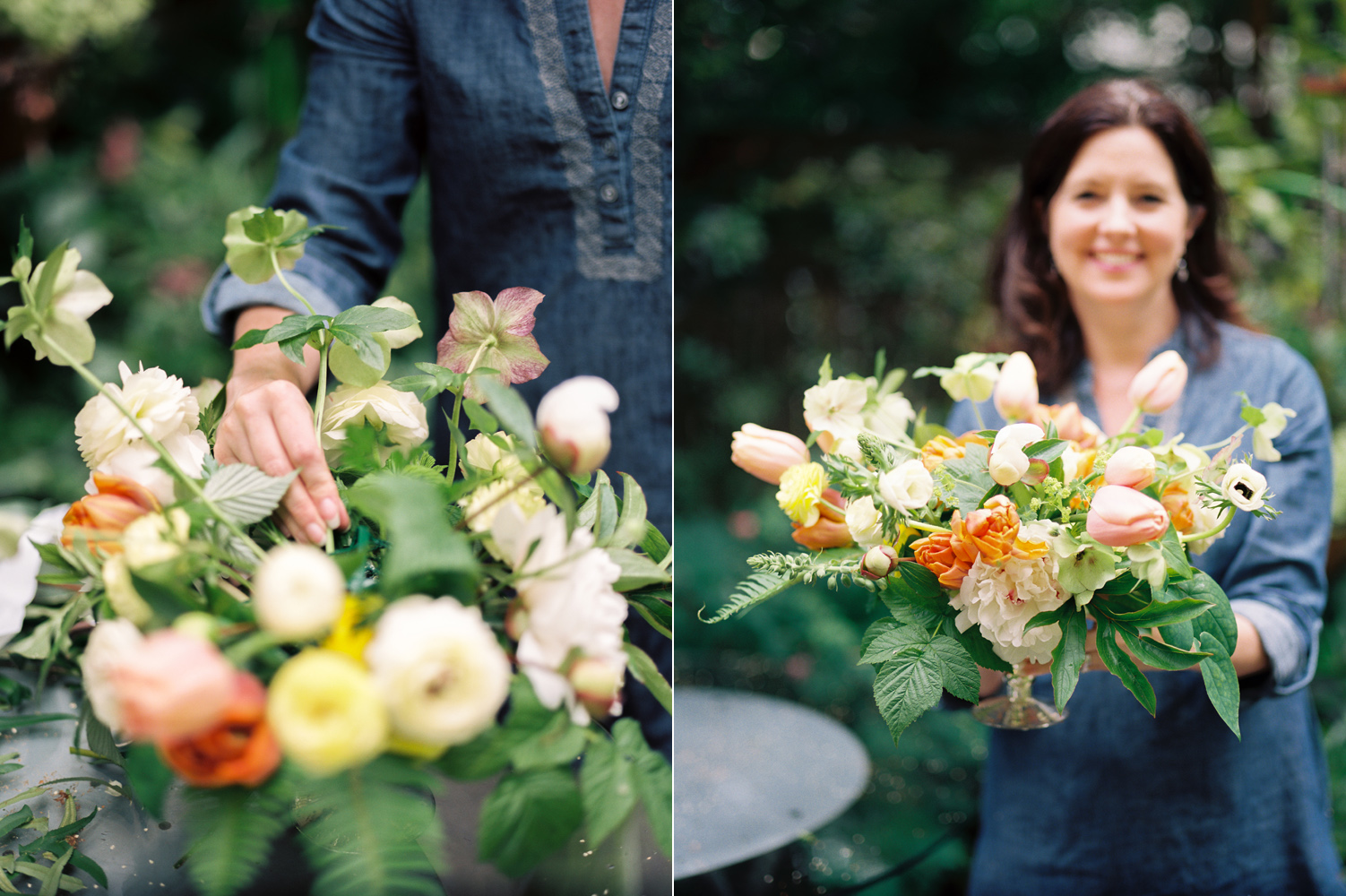 seattle wedding florist using peach and orange tulips by smashing petals.jpg