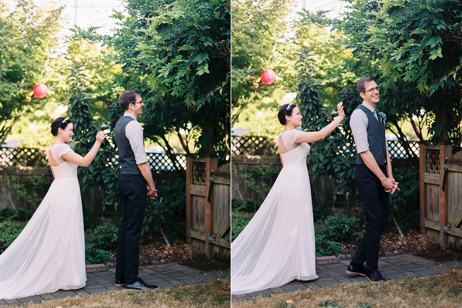 Intimate backyard wedding in Seattle