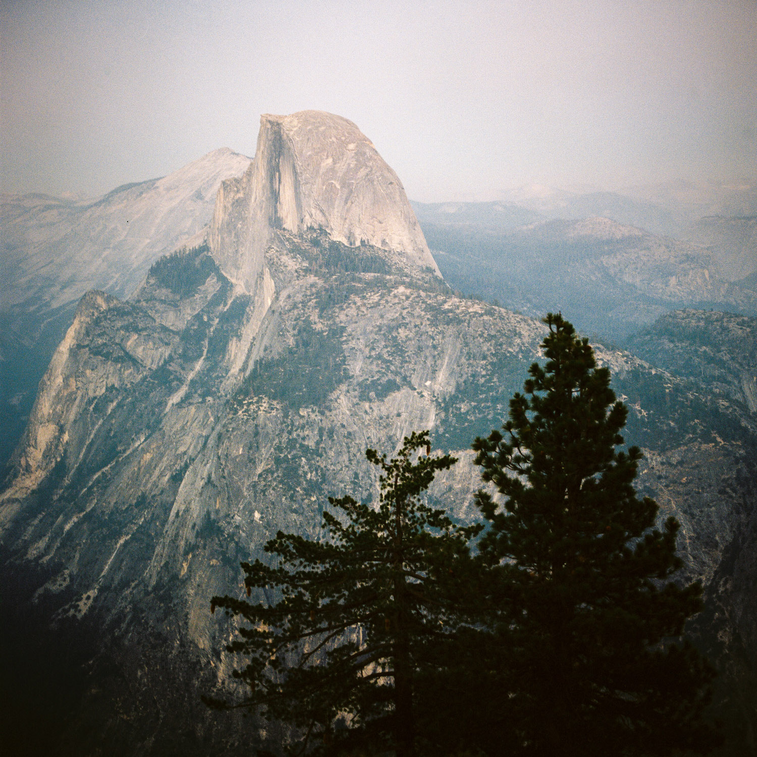 yosemite national park and half dome after sunset on film.jpg