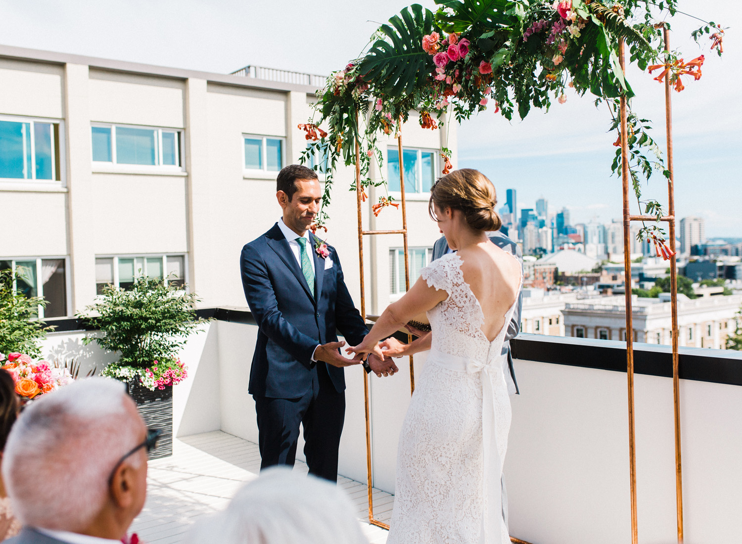 Seattle Downtown Rooftop Wedding Photography.jpg