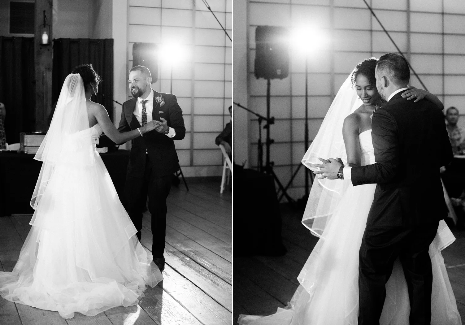 Seattle Wedding Photography First Dance at Pickering Barn Venue.jpg