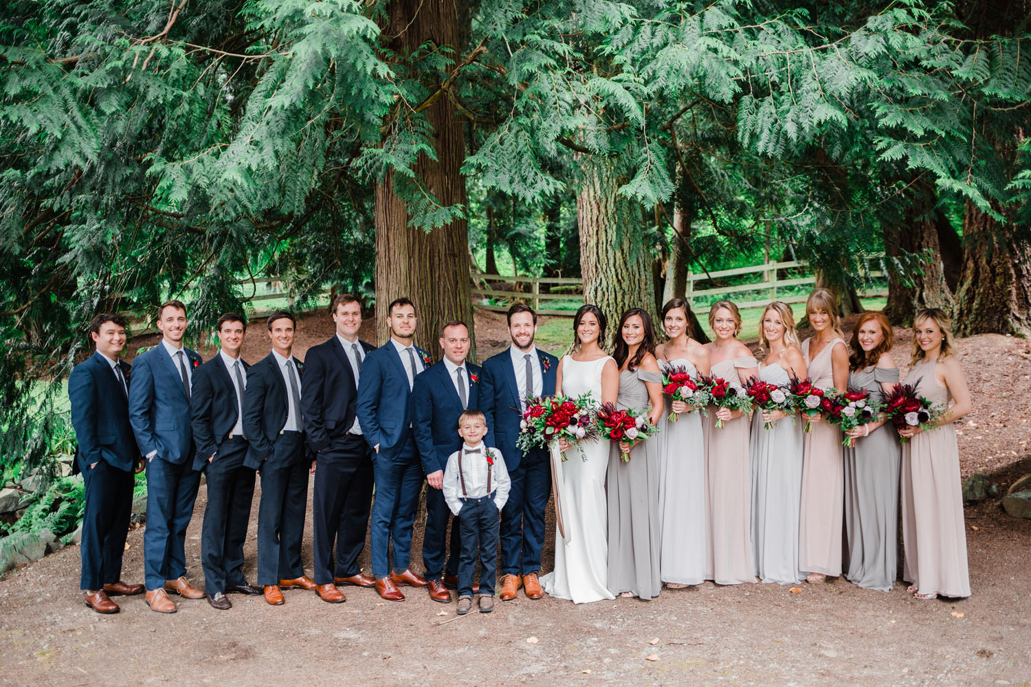 delille cellars woodinville wedding venue blush and navy bridal party wedding photography.jpg