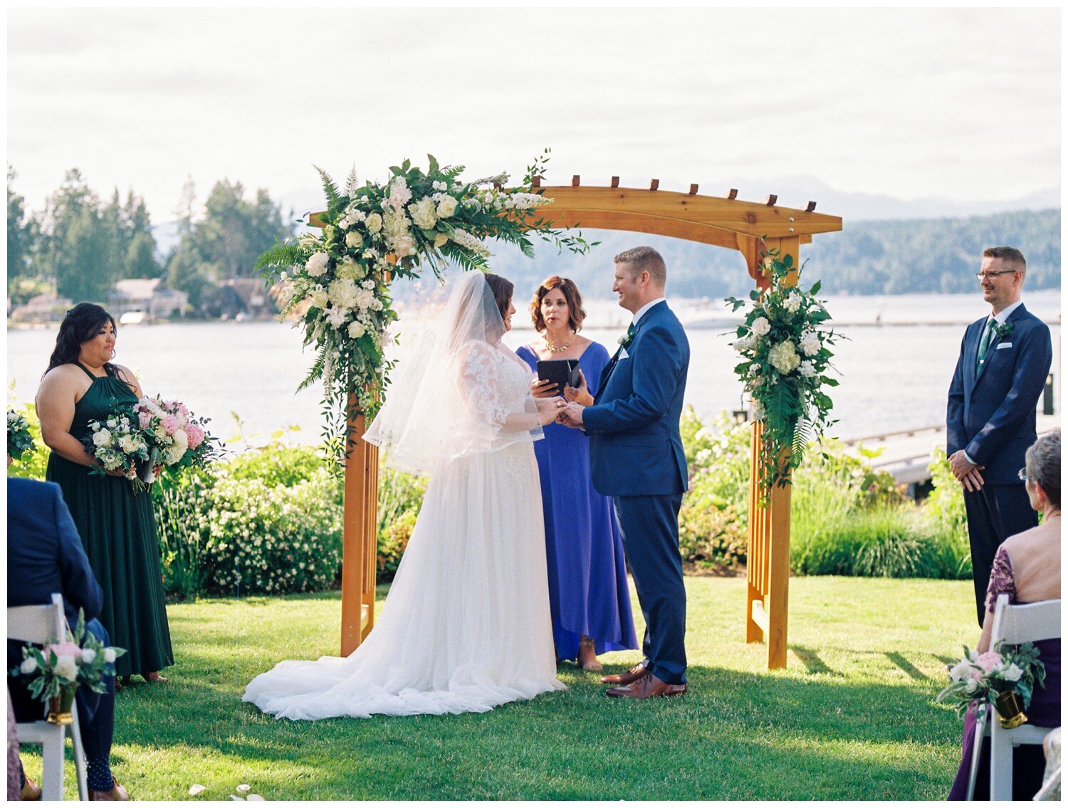 Summer wedding at Alderbrook Resort and Spa