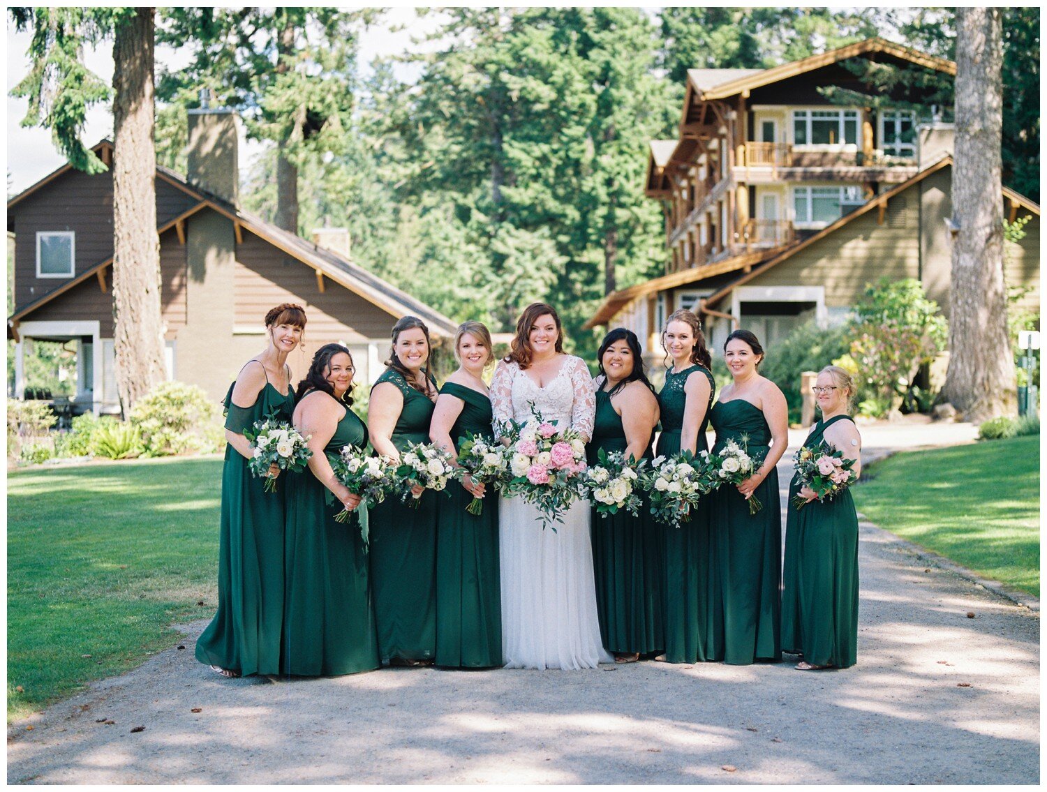 Alderbrook Resort and Spa wedding party photography