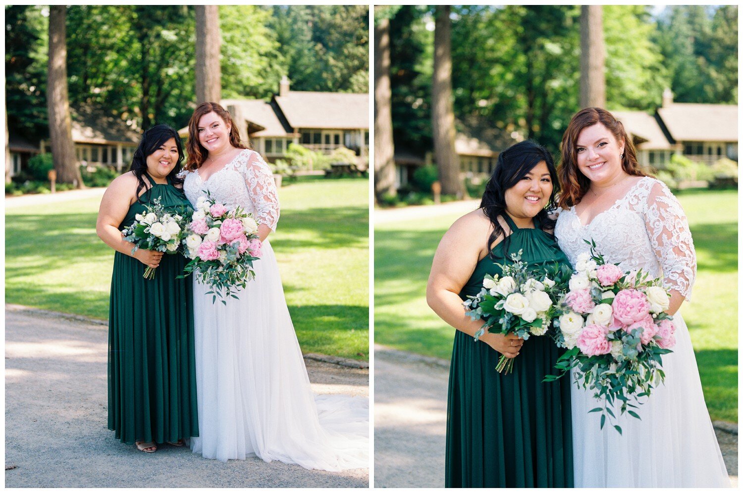 Alderbrook Resort bride and bridesmaid portraits