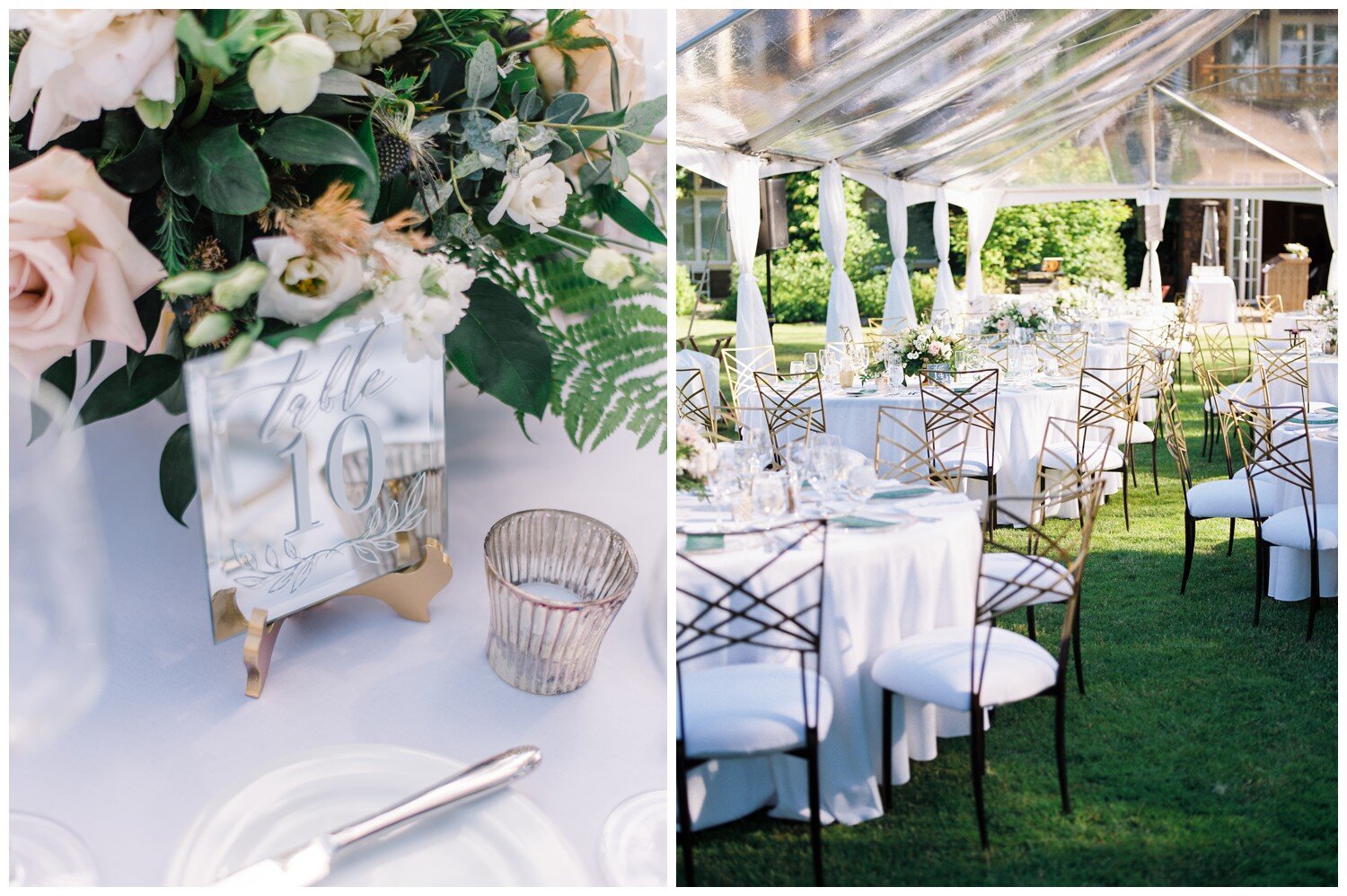 Alderbrook Resort summertime outdoor reception