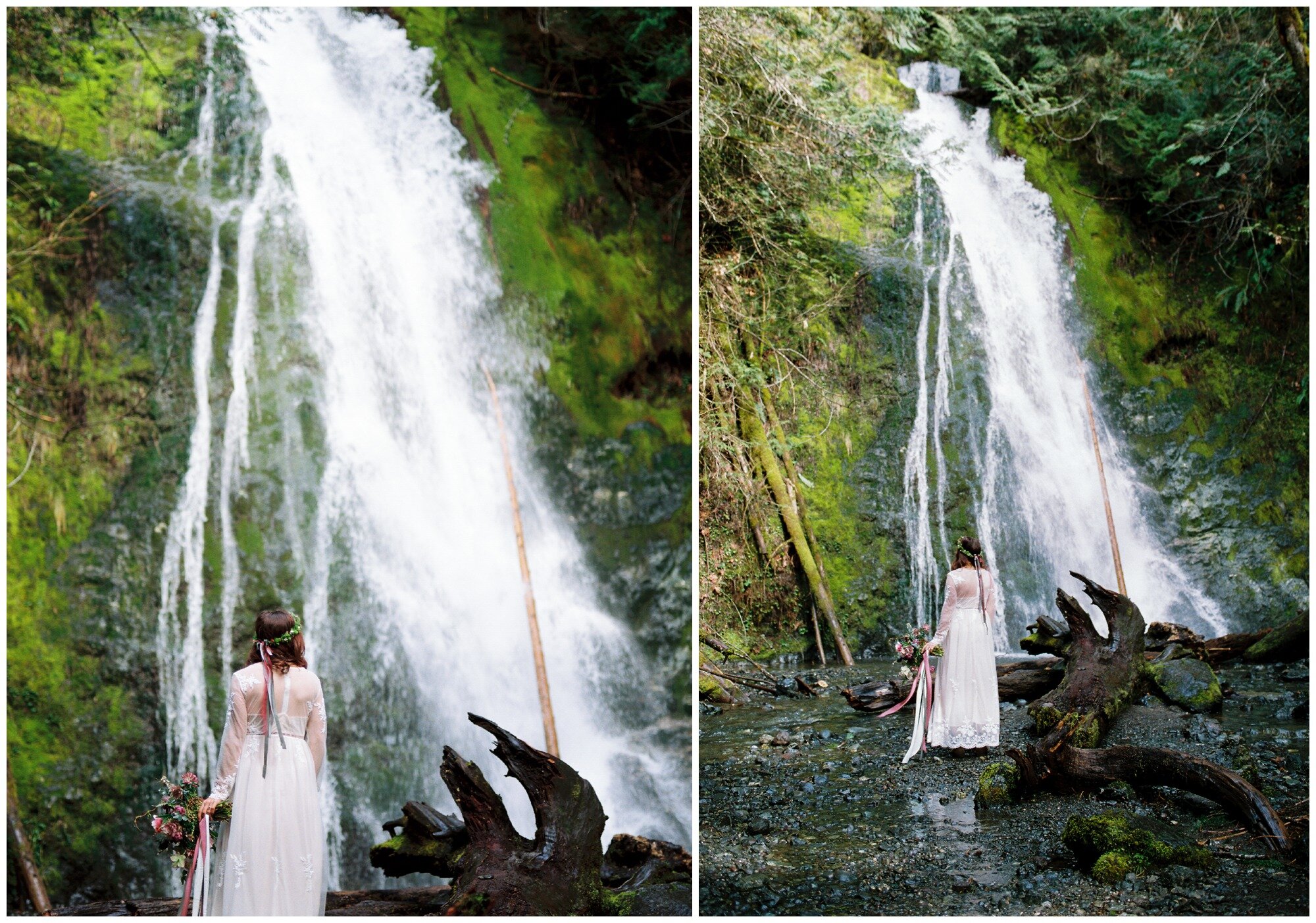 Olympic National Park and Port Angeles waterfall elopement photographer