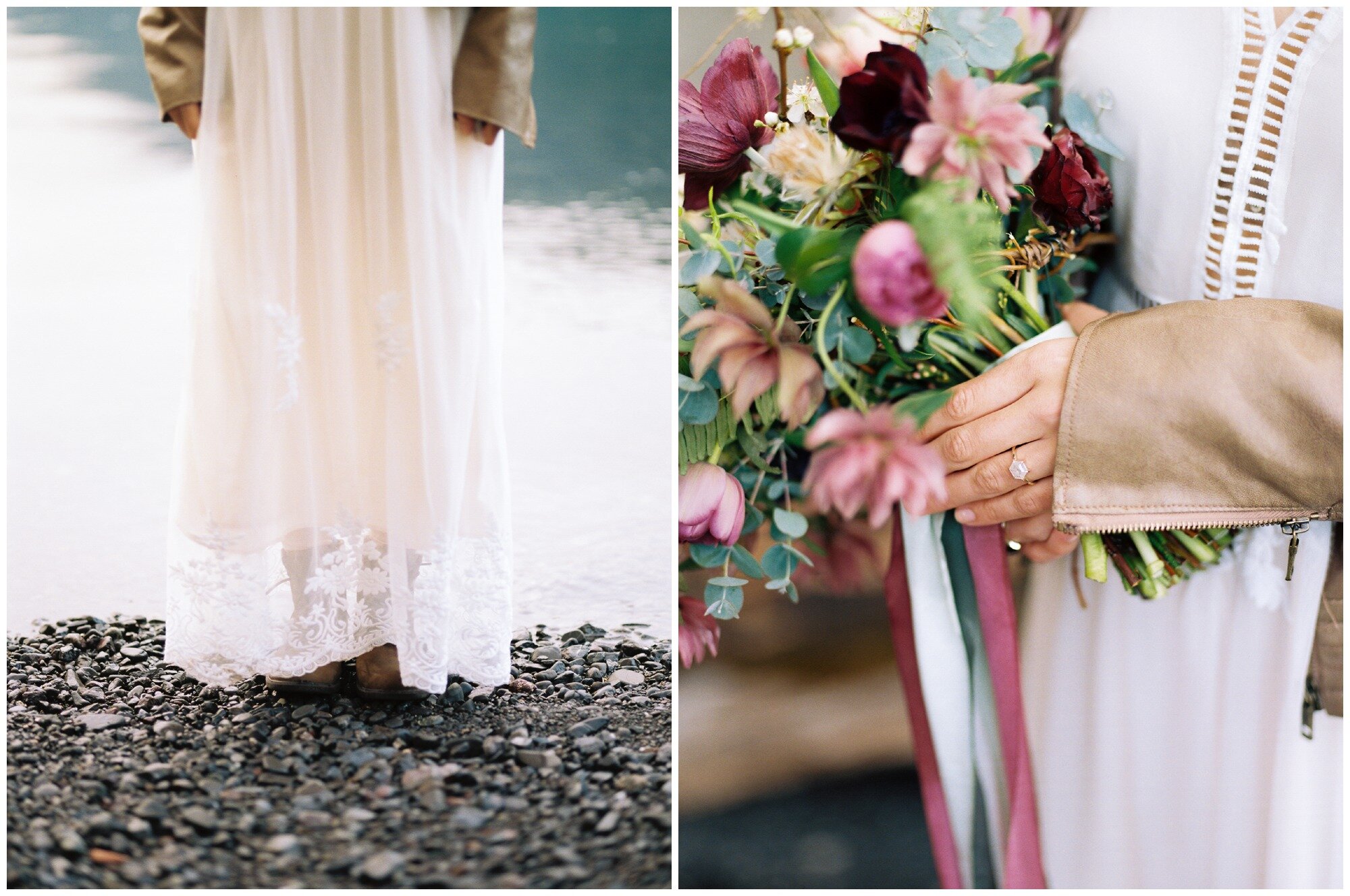 Boho elopement inspiration at Lake Crescent and Olympic National Park