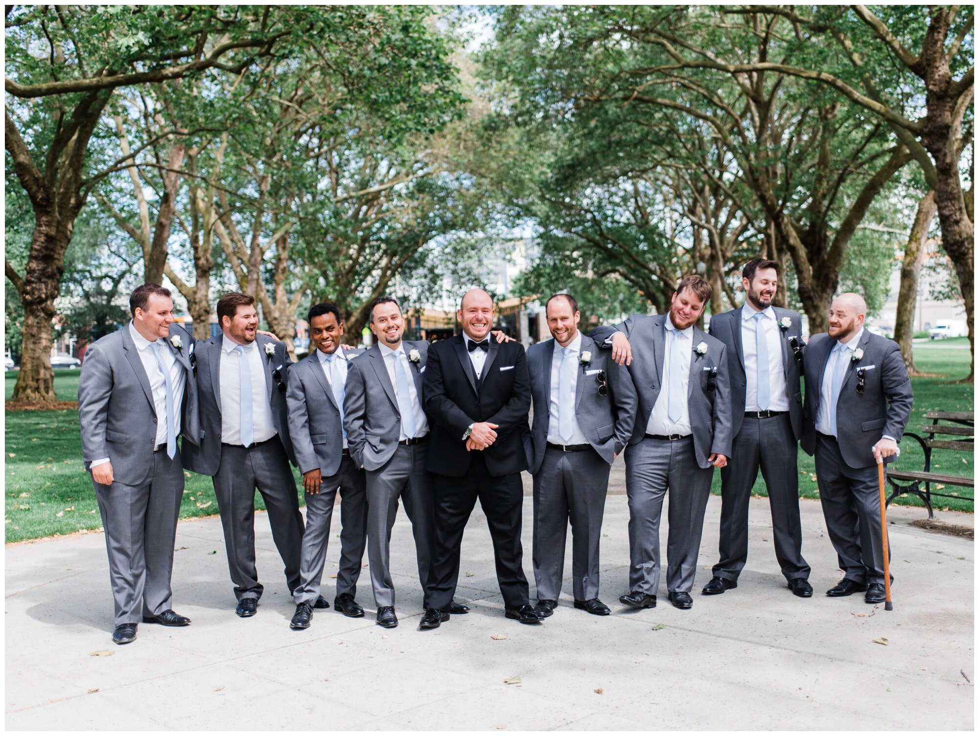 groomsmen portraits at green lake in seattle.jpg