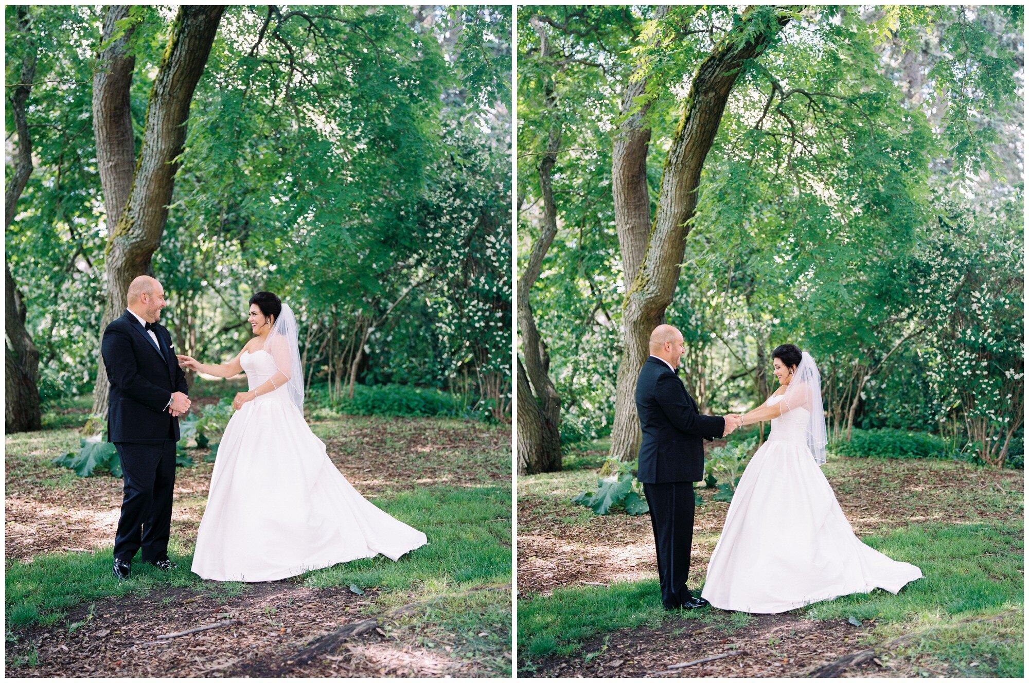 bride and groom first look wedding photography in seattle.jpg