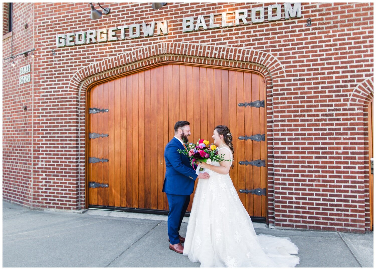 First Look Wedding Photography at Georgetown Ballroom