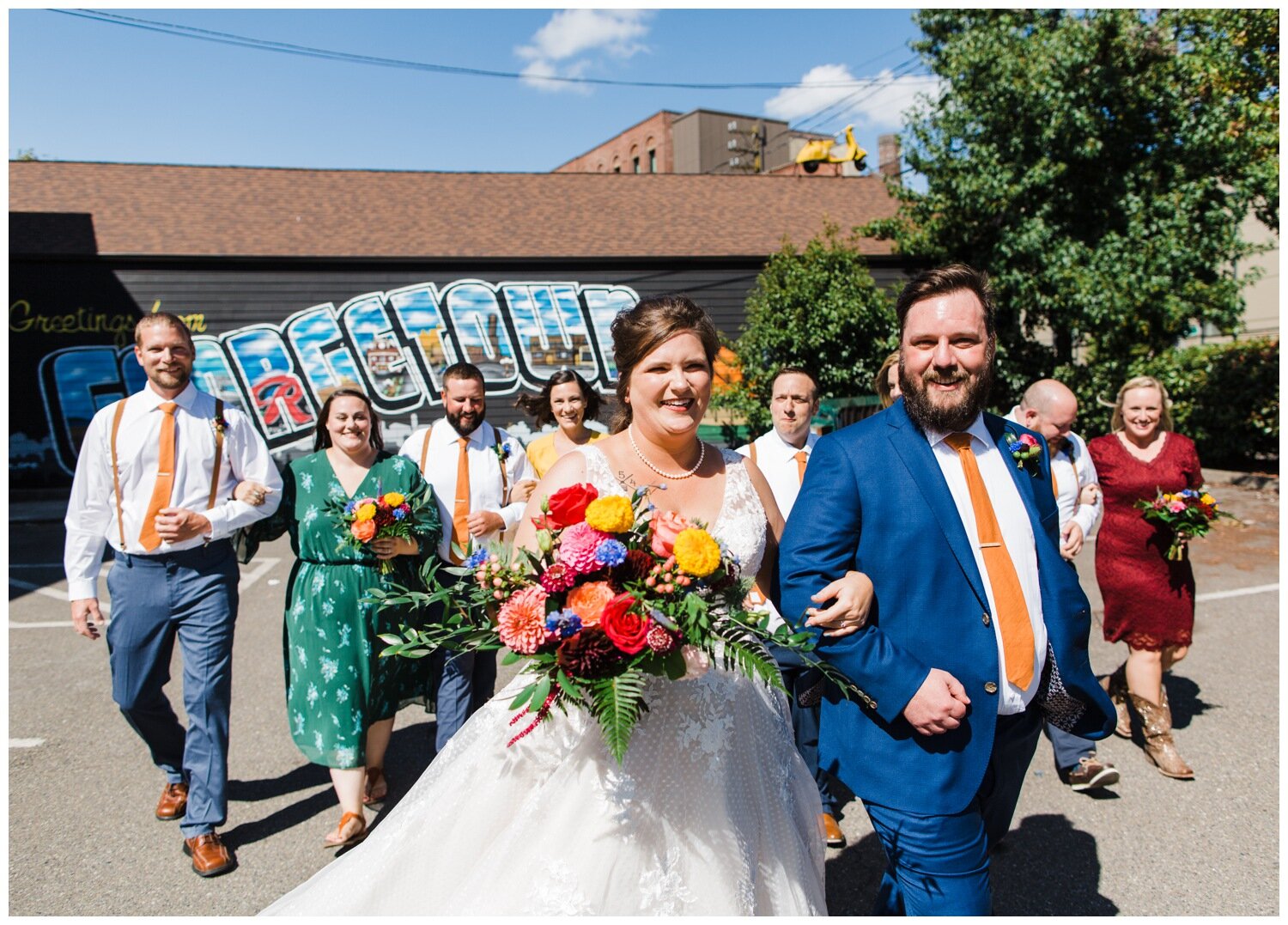 Georgetown Seattle Candid Wedding Party Photography