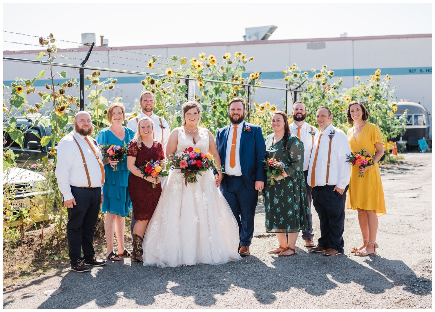 Colorful Wedding Photography in Georgetown Seattle