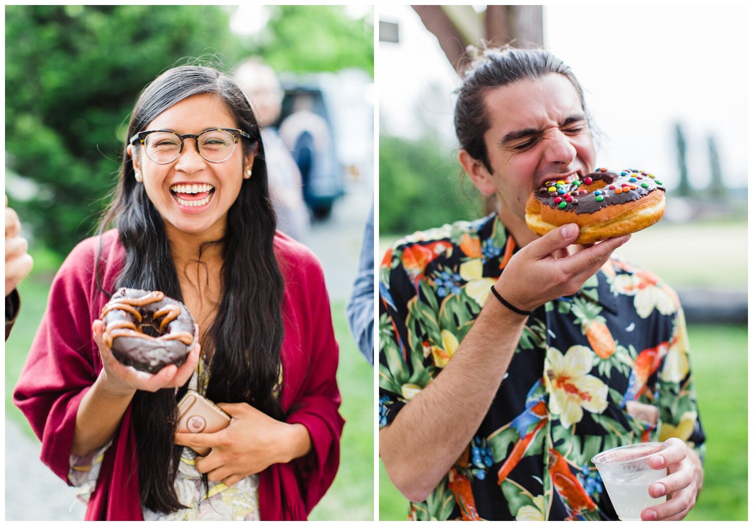 The Fields at Willie Green's Candid Wedding Reception Photography with Legendary Donuts