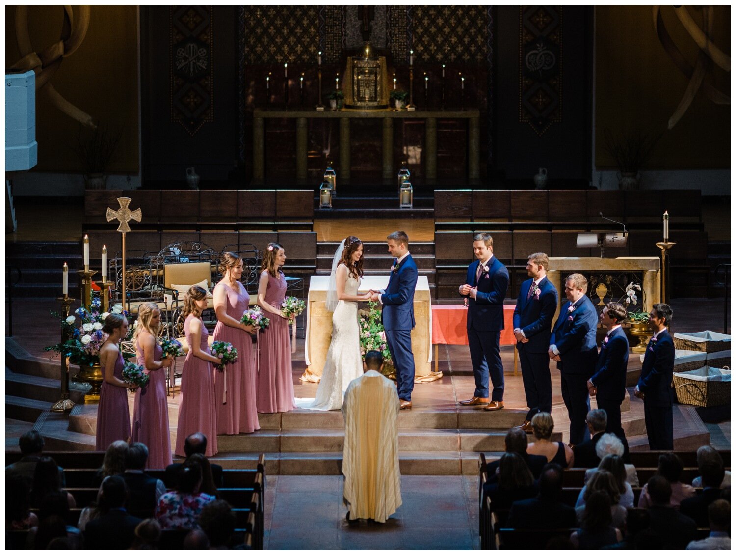 Seattle St Joseph Parish Wedding Ceremony Photography