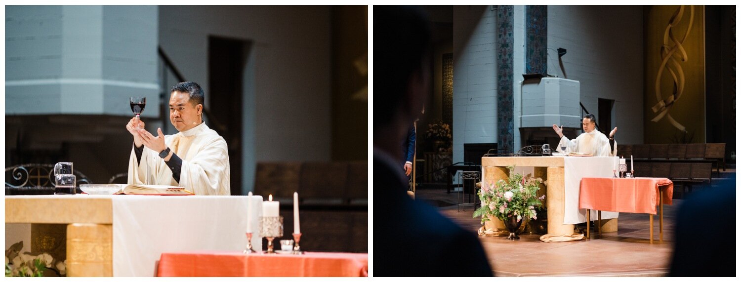 Seattle St Joseph Parish Wedding Ceremony Photography