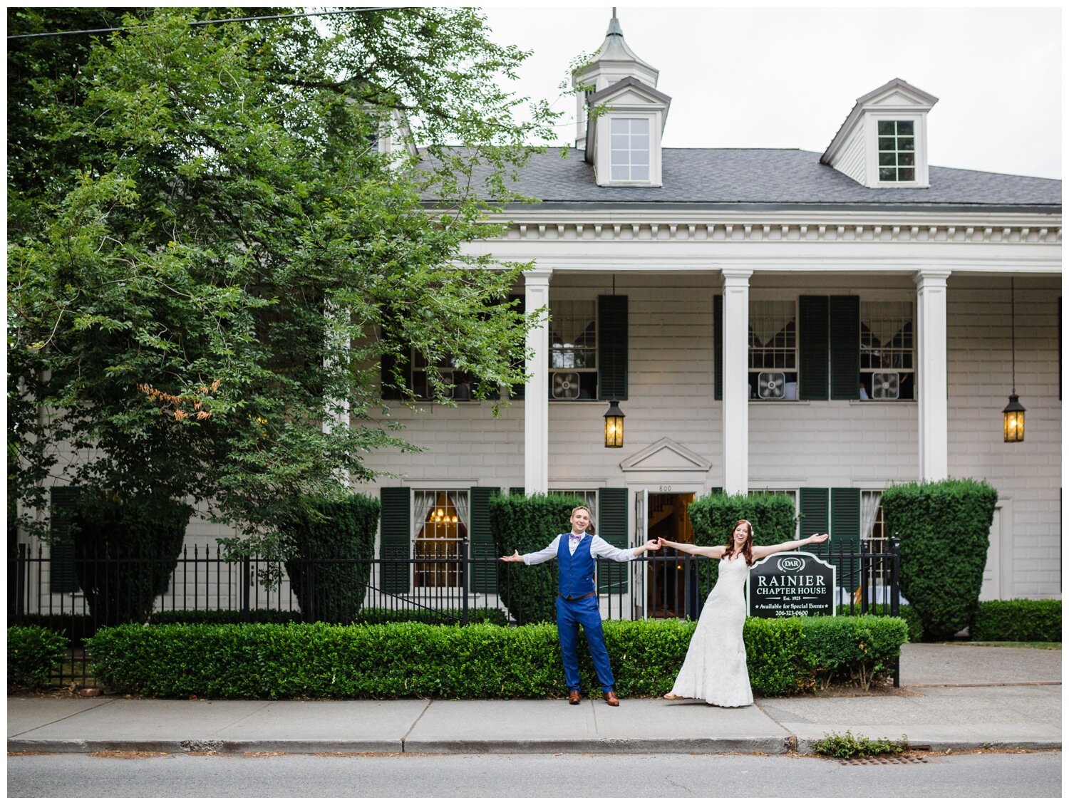 Rainier Chapter House Wedding Portrait Photography