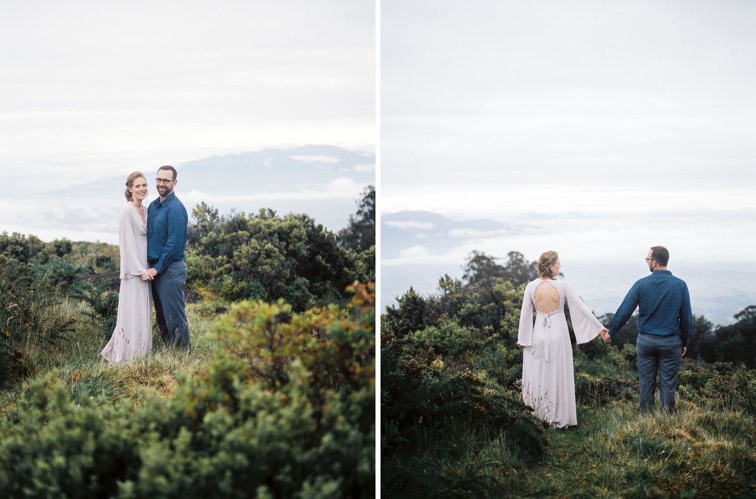 West Maui Mountains Engagement Photography Session shot on film