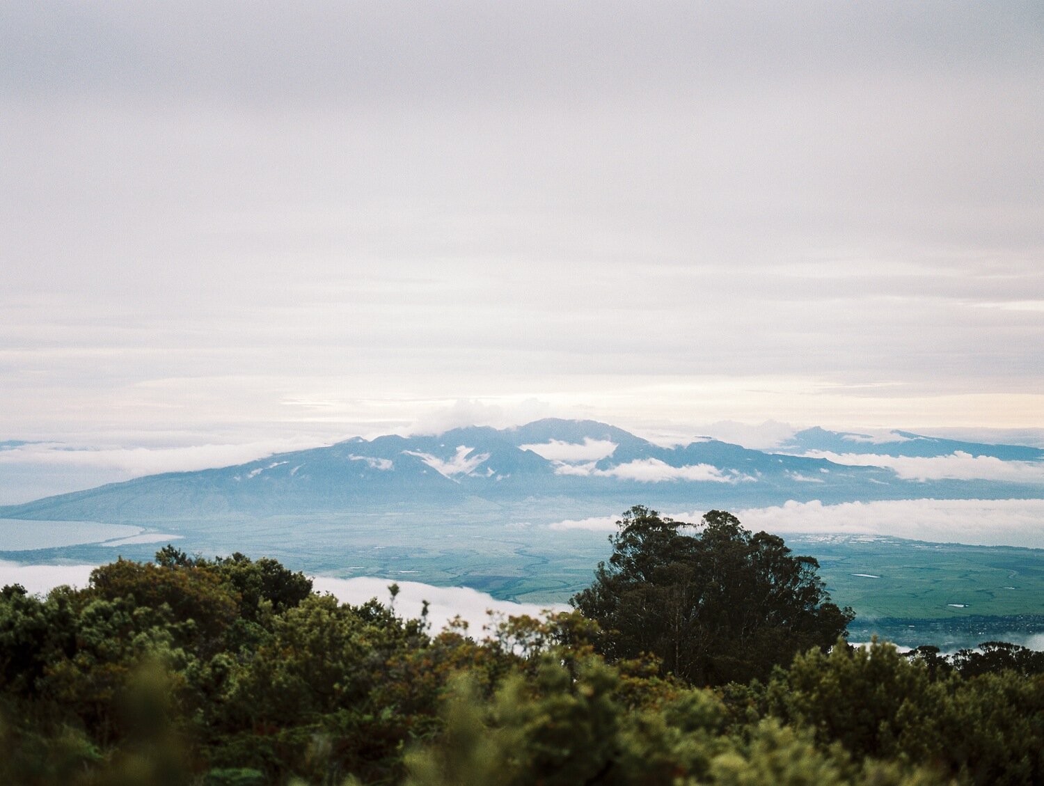 West Maui Mountains at dusk