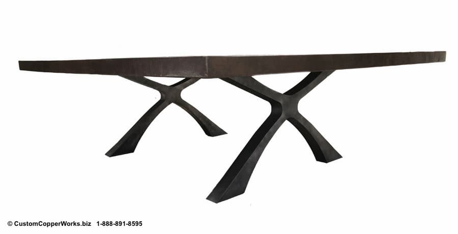    IVANNA   LASER CUT FLAT IRON INDUSTRIAL CHIC STYLE FORGED-IRON TABLE BASE. #79 