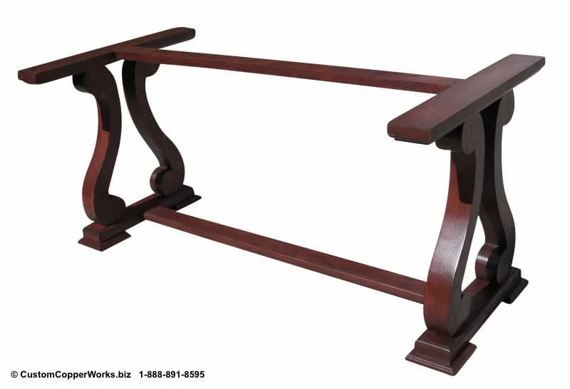    Raquel   Oak Wood trestle Table Base 