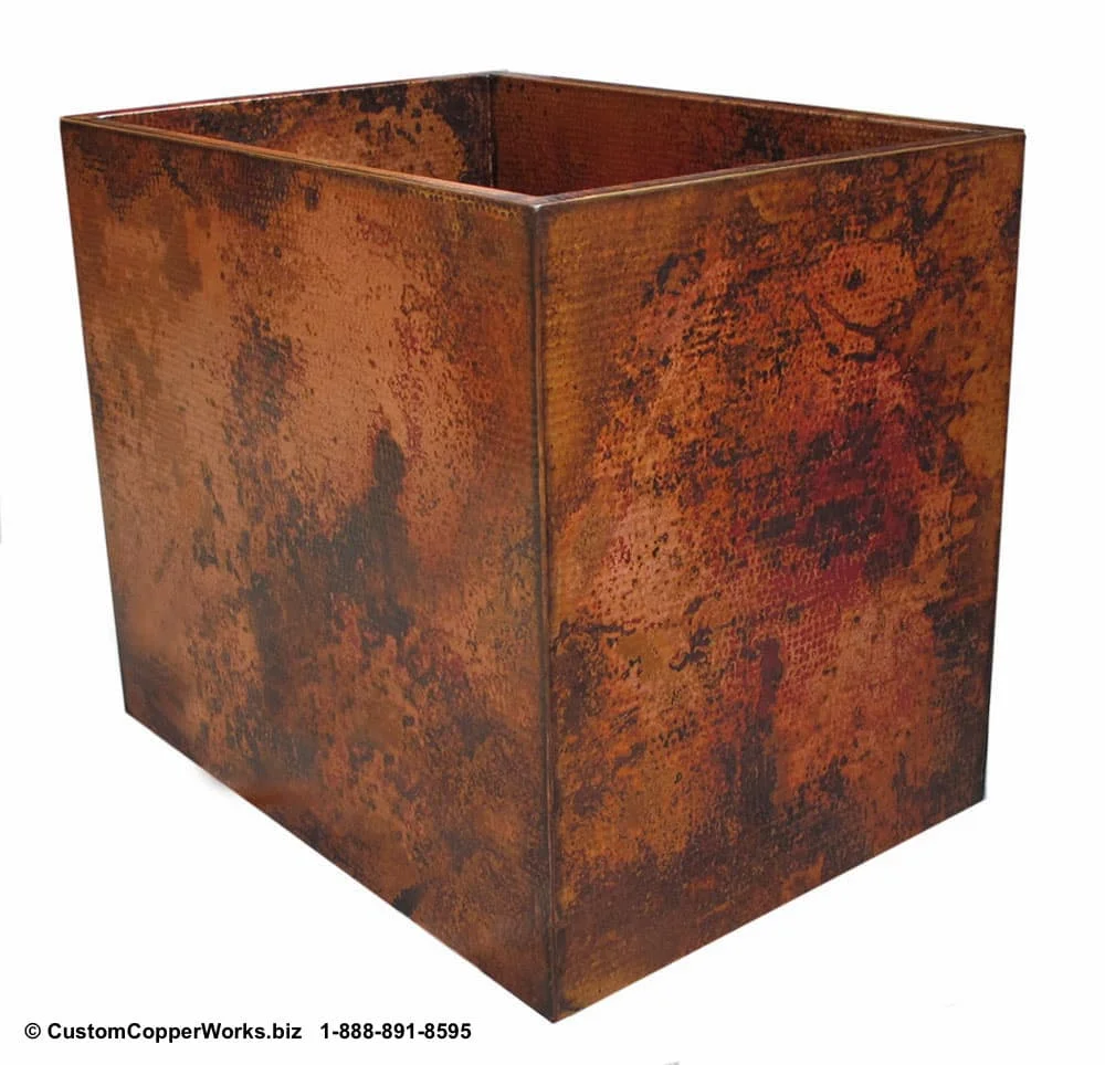 Copper Free Standing Double Wall Soaking Tub - 42” x 30” x 36” with Farmhouse Sink. CLICK ON IMAGE FOR LARGER VIEW. CCW DESIGN #75.