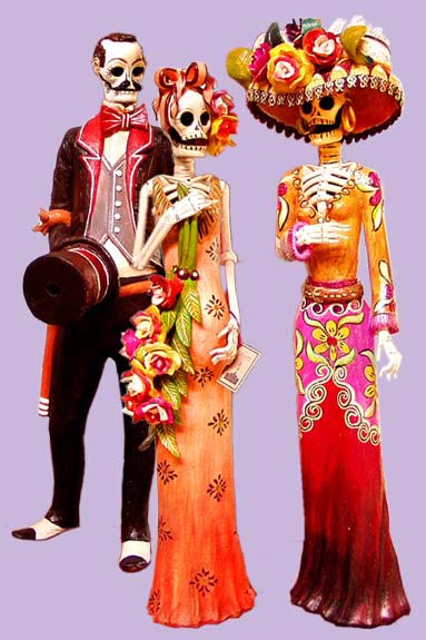   Juan Torres Mexican Day of the Dead art -- "LA CATRINA". Sr. Torres, located in Capula, Michoacan, was the first artist to make clay catrinas in the 80s. His work is world-celebrated.  