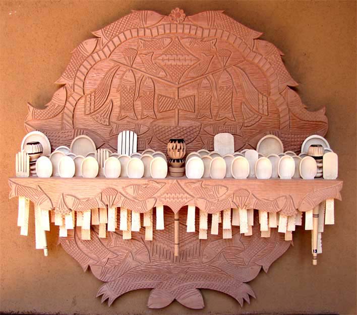 Jose Luis Cerda Baez, famed Cucharro (spoon holder) artist.