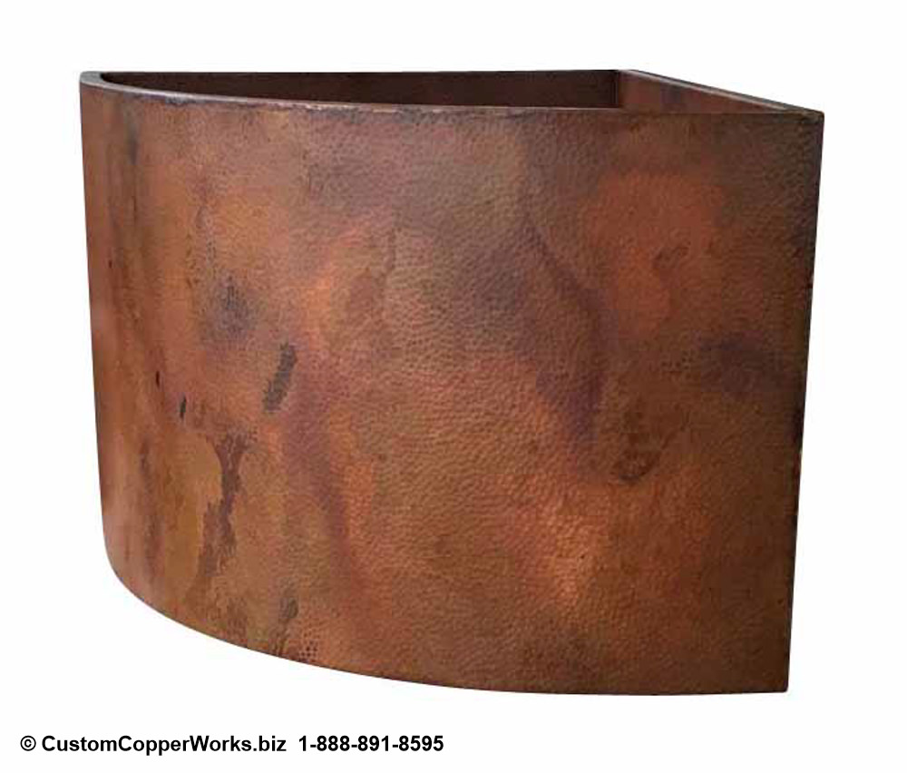 Corner Mount, Hammered Copper  Japanese Soaking Tub (Copy)