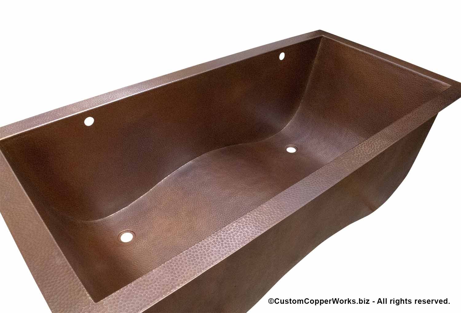 Hand-hammered Copper Drop-in Bathtub (Copy)