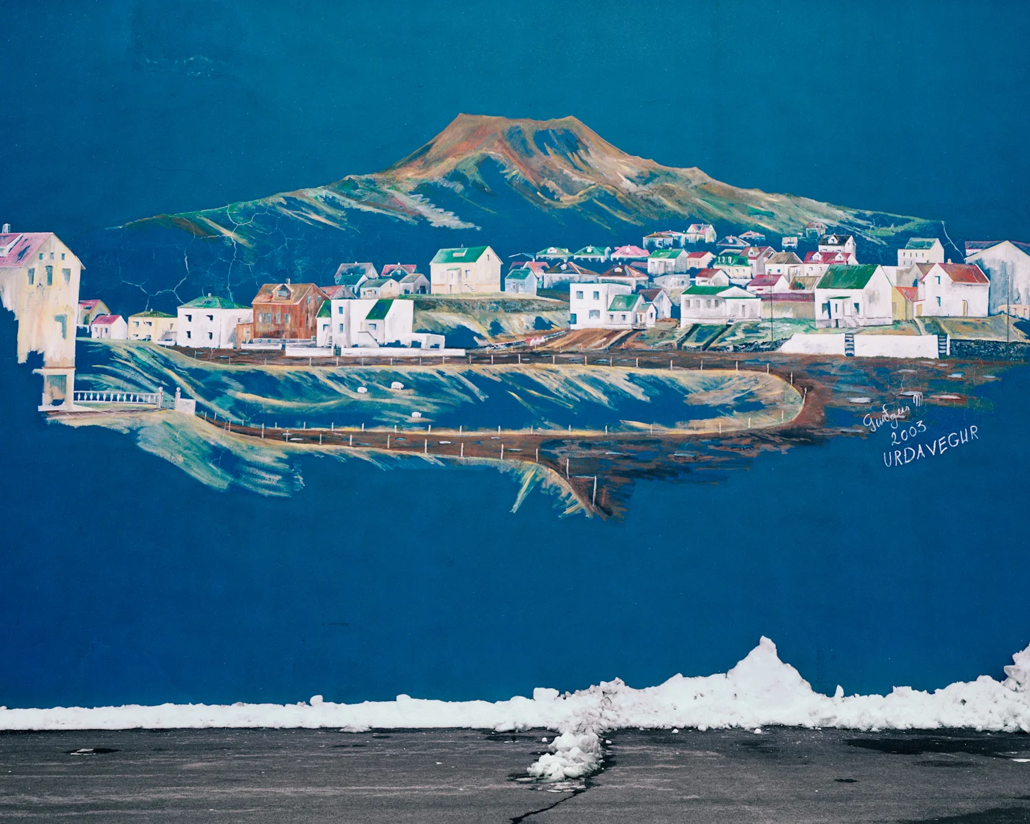 Harbour Mural #1, Vestmannaeyjar, 2015. Project Statement