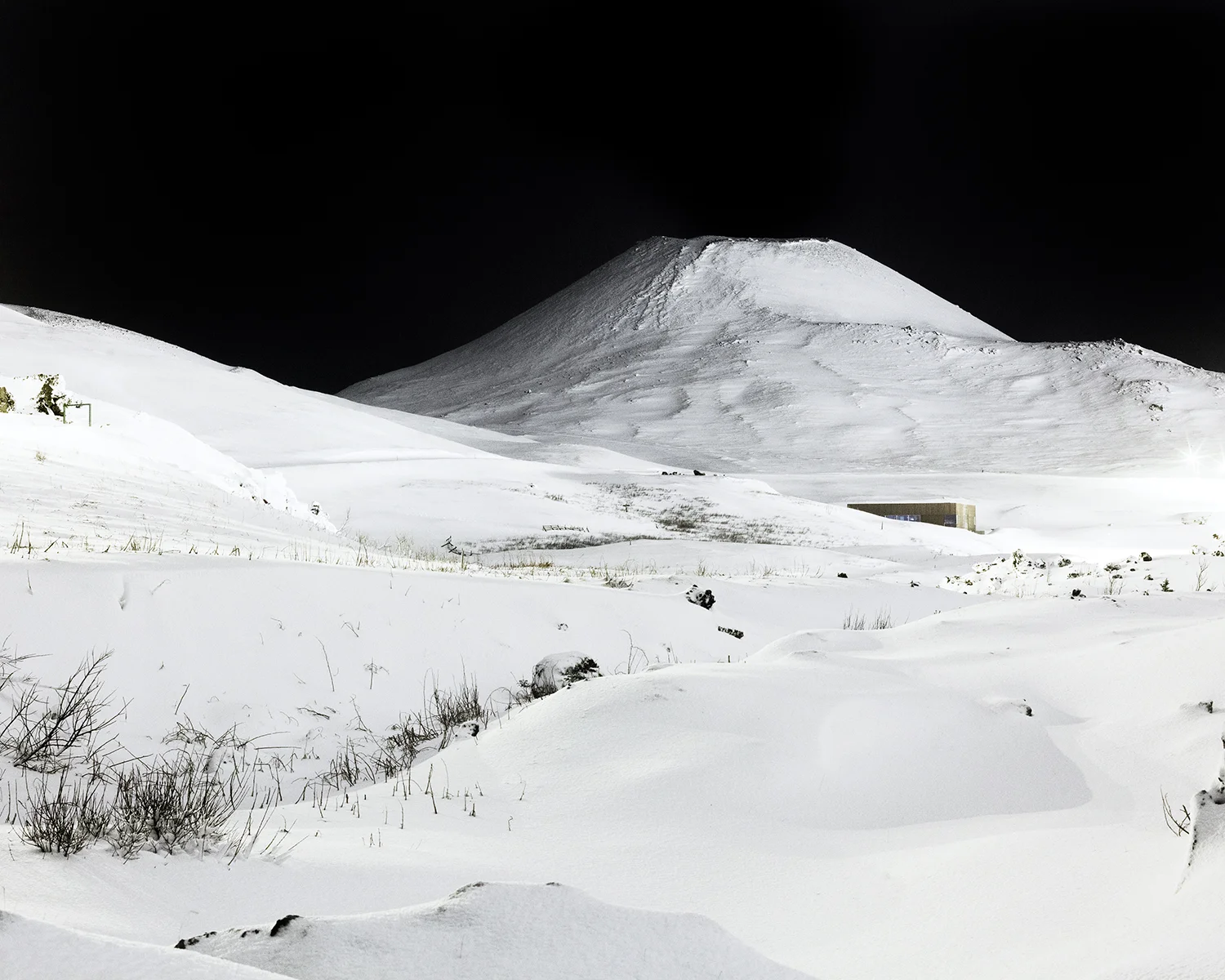 Helgafell at night, Vestmannaeyjar, 2015. Project Statement