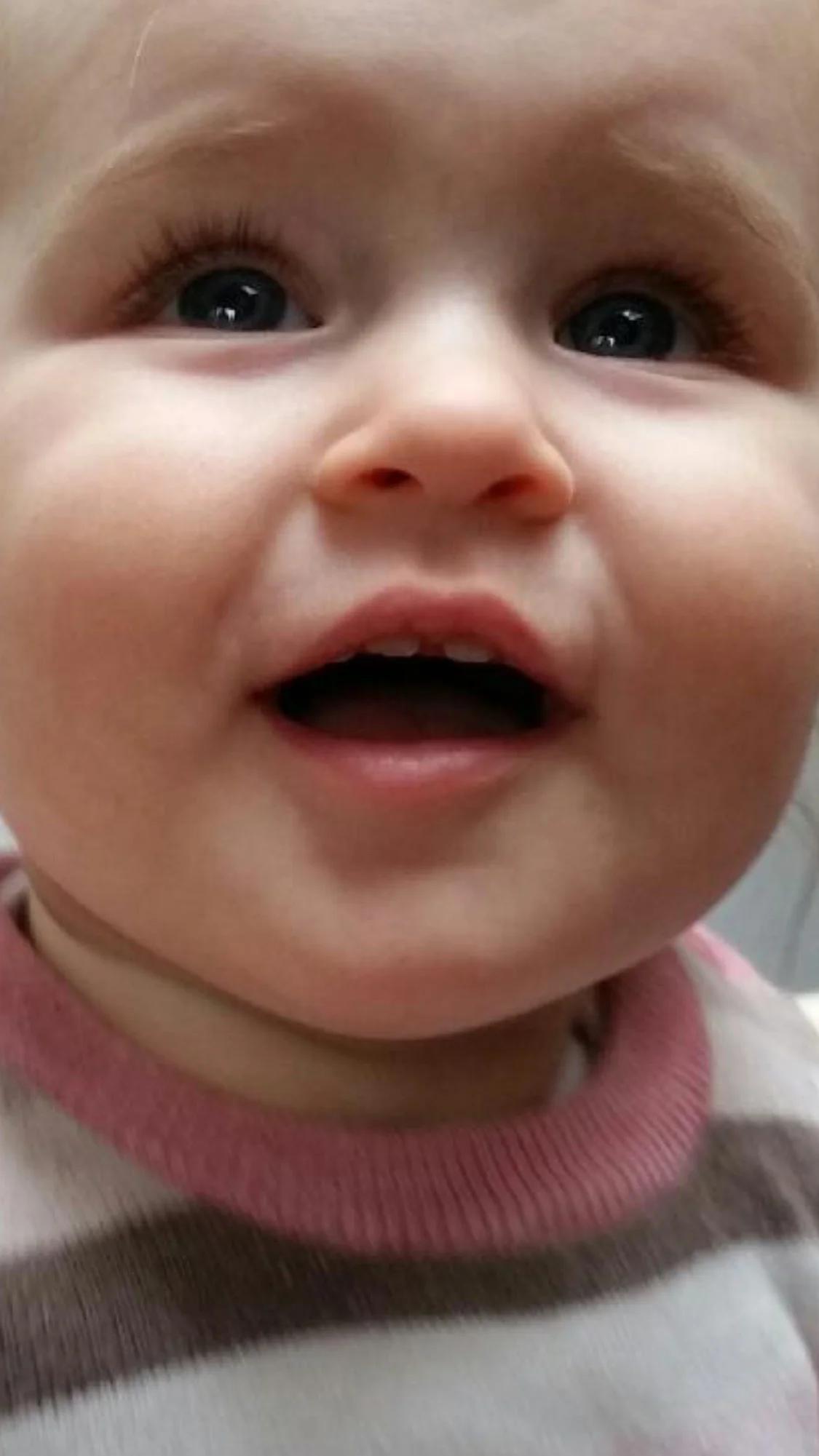 And we have TEETH! A whole bunch of them all at once. 