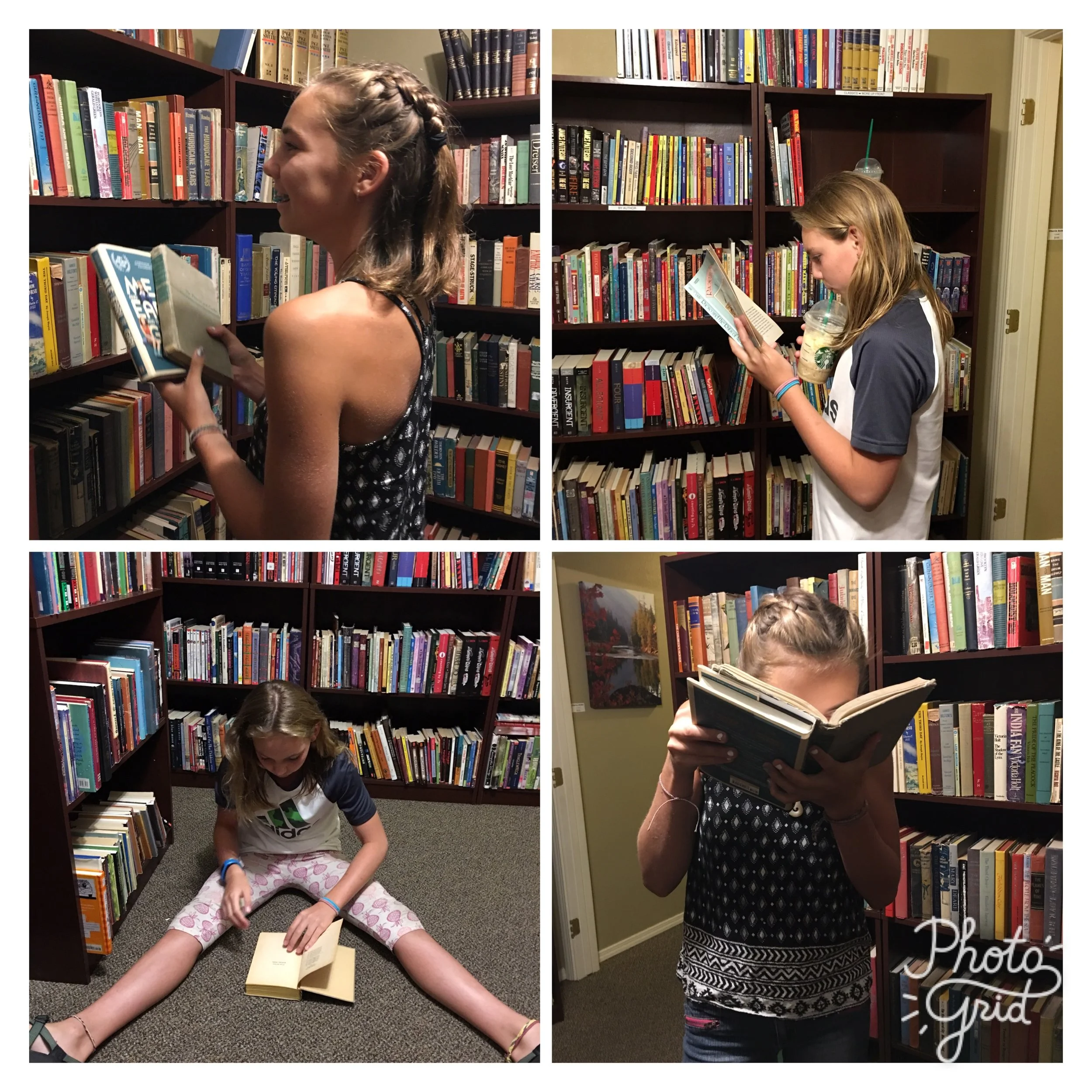 Tiera and Maizy have grandma's love of books