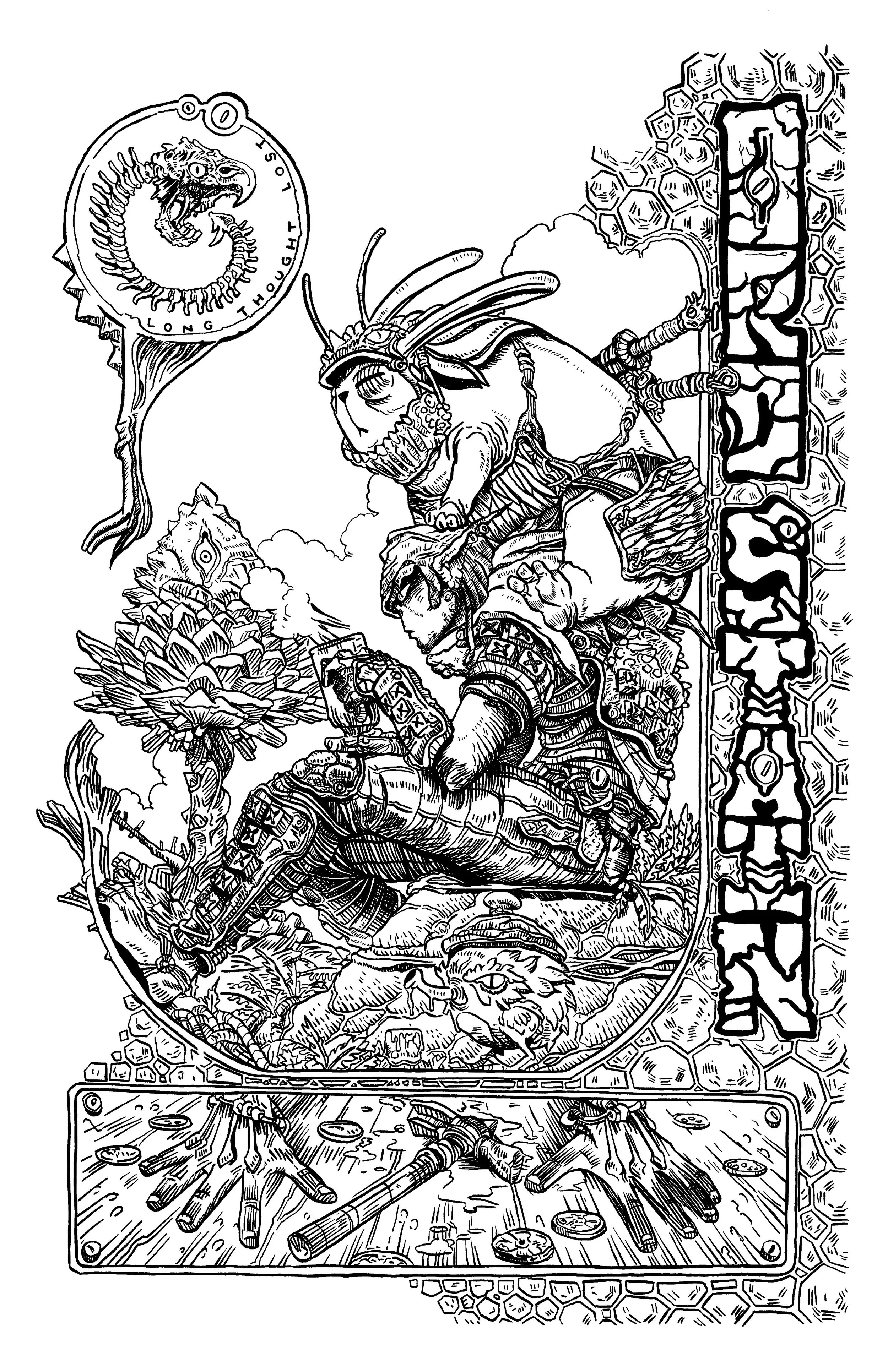 Orkstain Bluelines $150 11x17 ink on paper