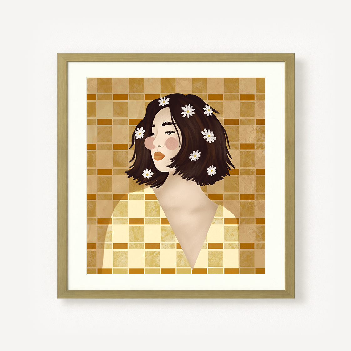 Woman With Flowers In Her Hair