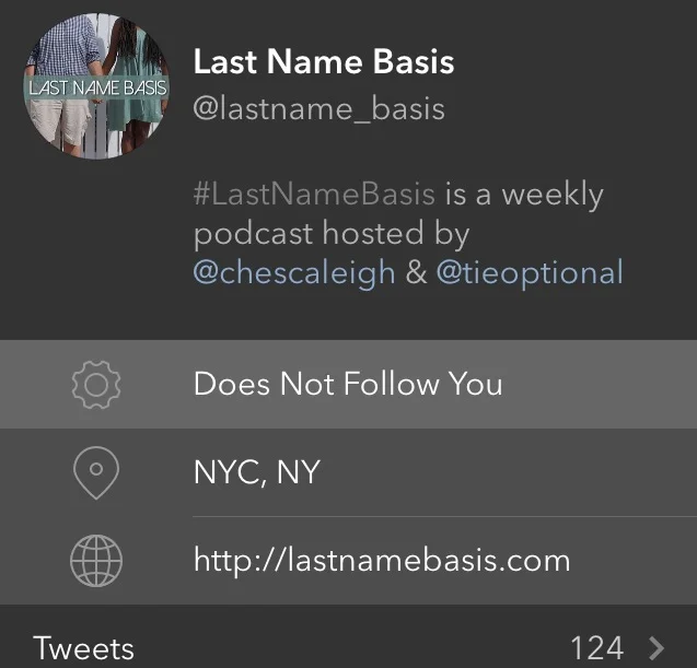 This is their podcast twitter account 