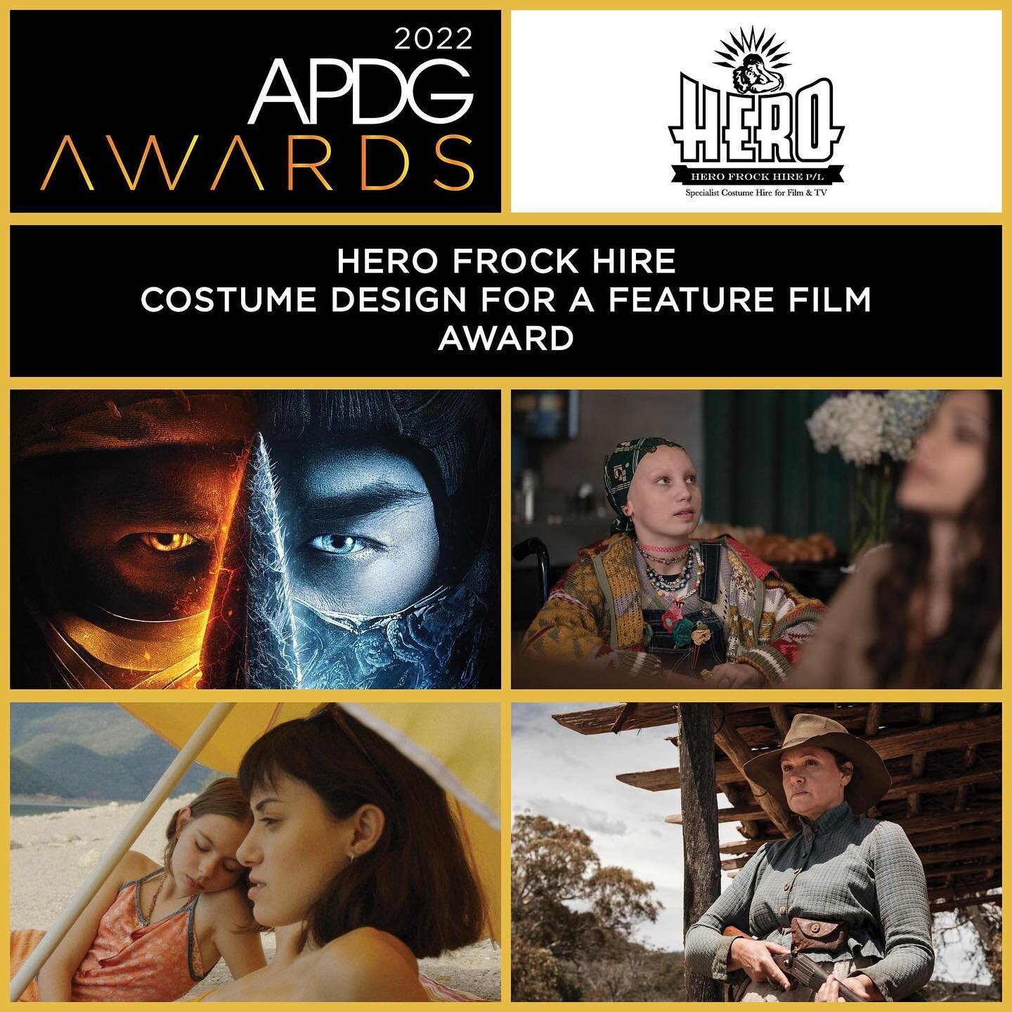 Thank you @apdguild and to all my A team costume peeps  for the noms ✨✨✨
#apdgawards #costumedesign #periodcostume #fantasycostume #mortalkombatmovie #newgoldmountain 
@sbsondemand