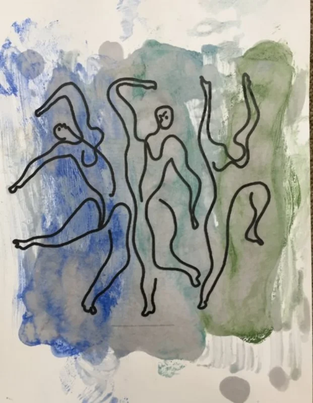  The Monoprints Series consists of encaustic monoprints, framed and ready to hang, and a series of three monoprints framed in acrylic, designed to be hung in the window or on the wall. 