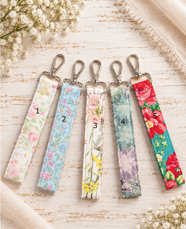 Floral Keychain wristlets