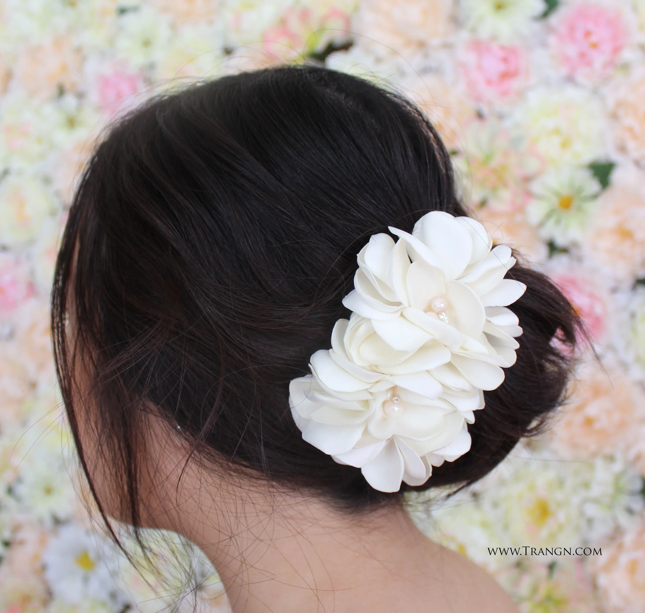 Gardenia Bridal Hair Clip