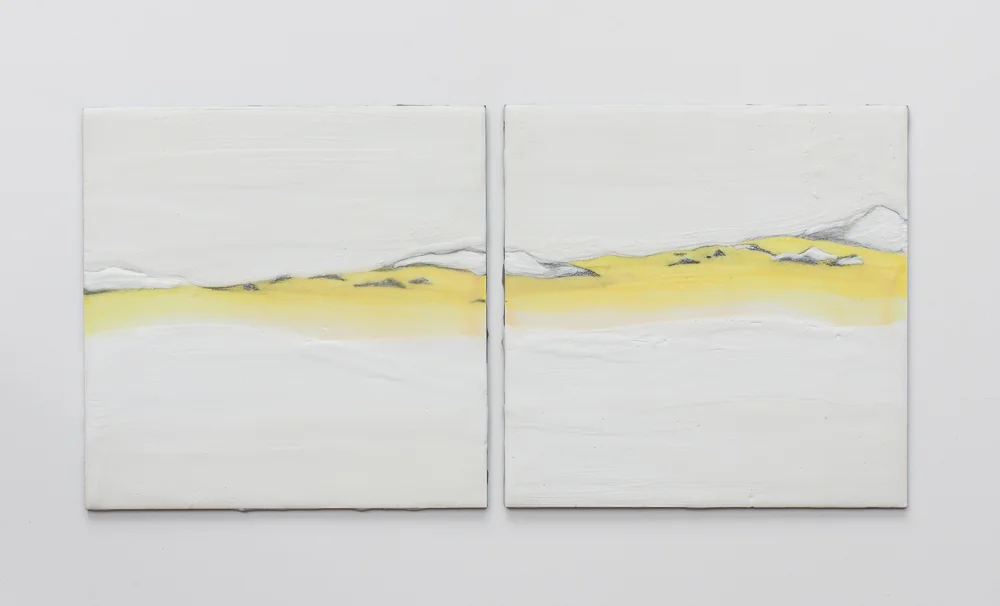 Encaustic, oil paint and graphite 2016 Sold