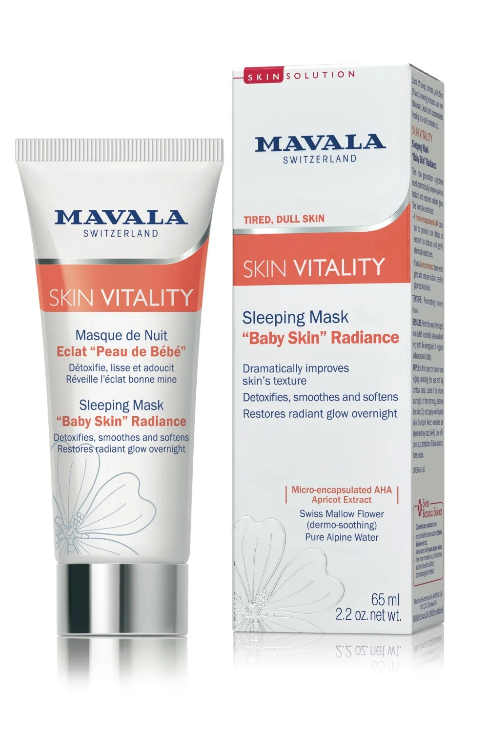 Sleeping Mask Baby Skin Radiance Mavala Switzerland
